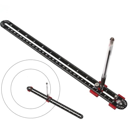 300mm Woodworking Compass Tool, Large Compass Woodworking Black - 300mm