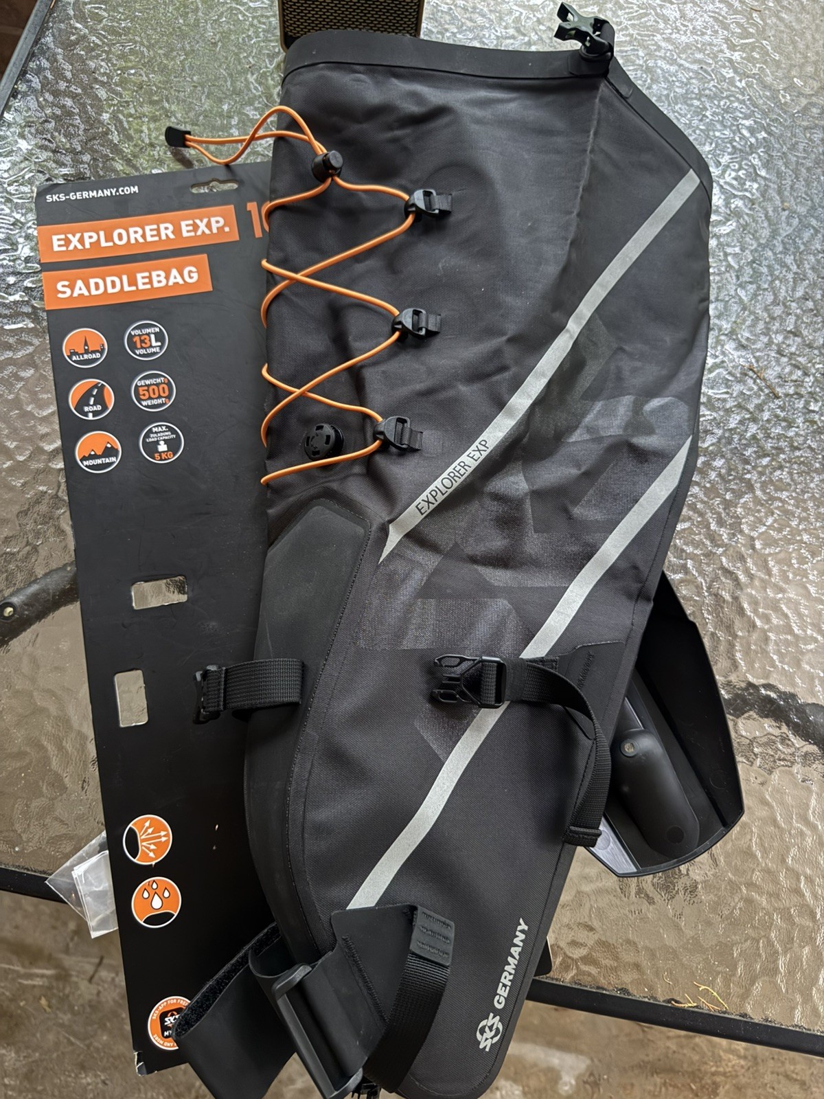 NEW! SKS Explorer EXP 13 Liter Waterproof Saddle Bag w/ Fender