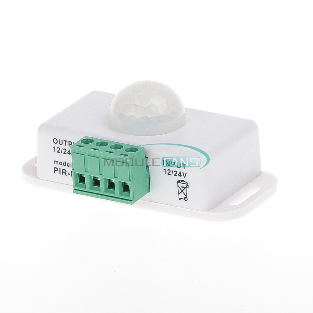 DC 12V-24V 8A/6A Automatic Adjustable Infrared PIR Motion Sensor Switch Module