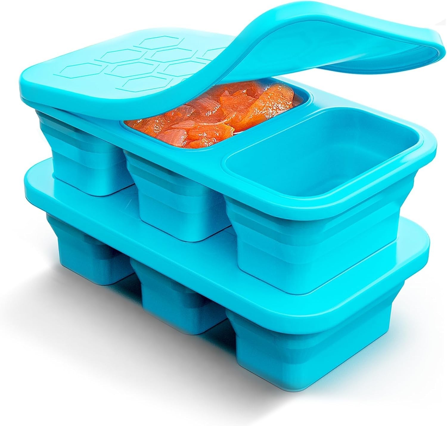 Silicone Soup Freezer Molds with Lids,1 Cup , Soup Container Style