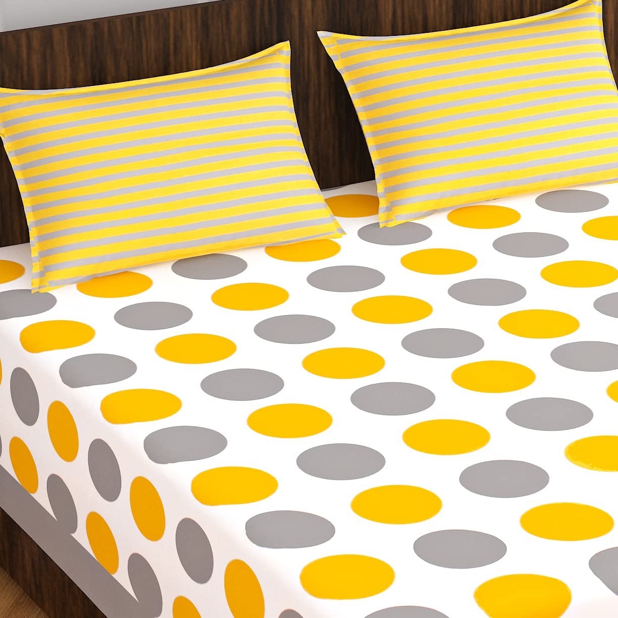 Floral Double Bedsheet with 2 Pillow Covers IB 165