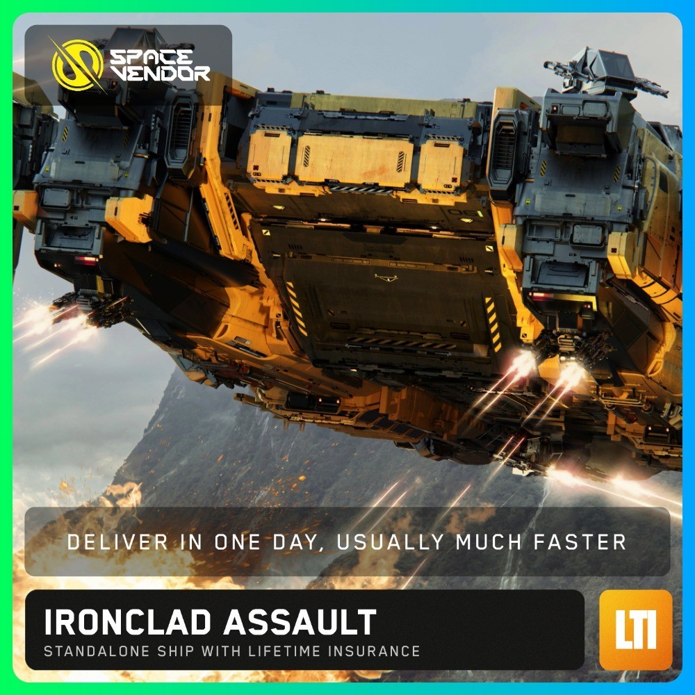 Star Citizen Ironclad Assault LTI Lifetime Insurance CCUd - Space Vendor