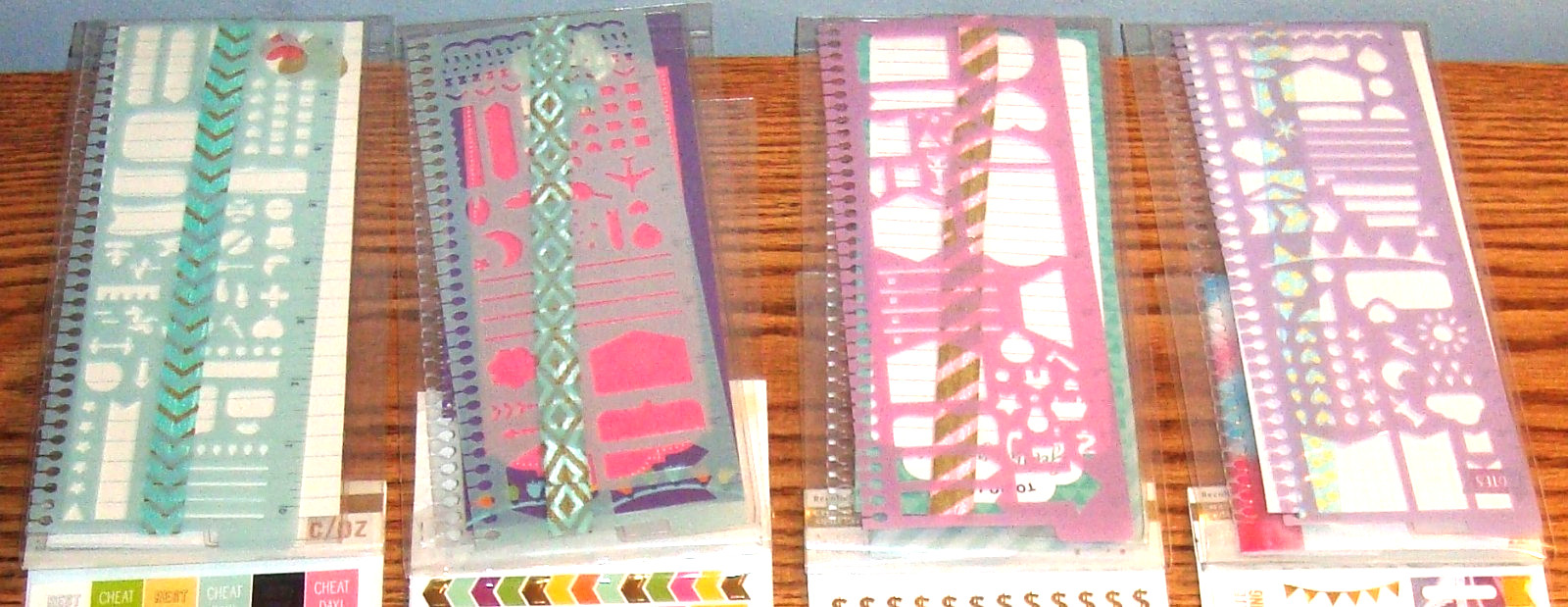 4 Recollections Creative Year Planner Stickers & Stencil Sets - NEW & DIFFERENT