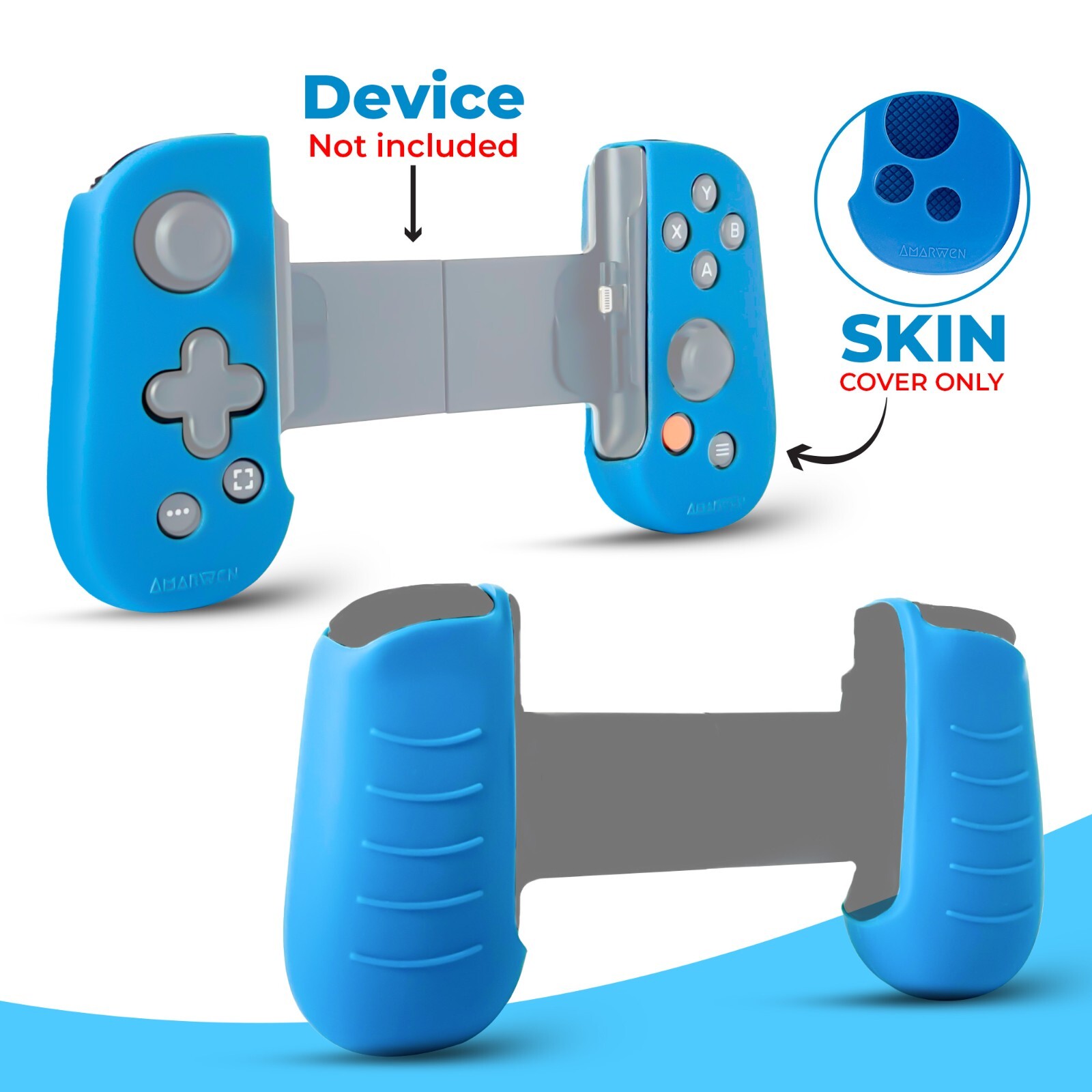 Premium Silicone Grip Cover Case For Backbone One Controller Lightning Version