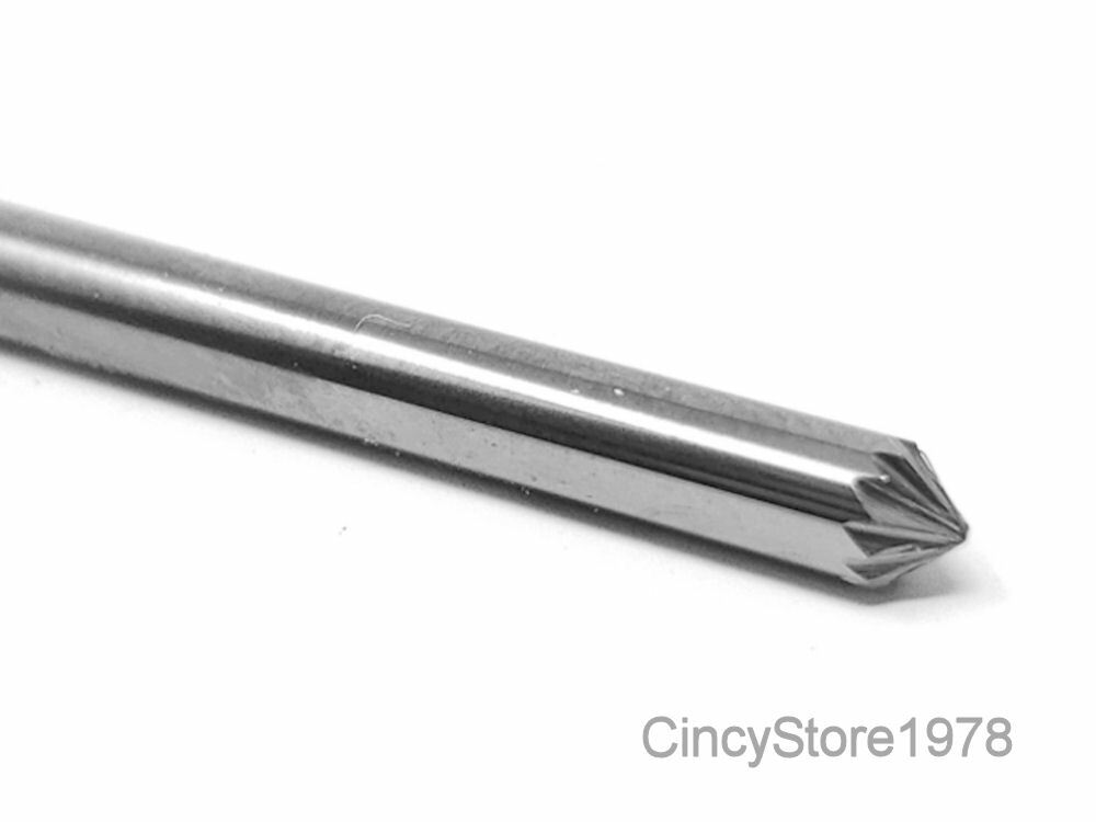 SK42D Taper SOLID Carbide Burr Bur Cutting Tool Die Grinder Bit 1/8"  USA MADE