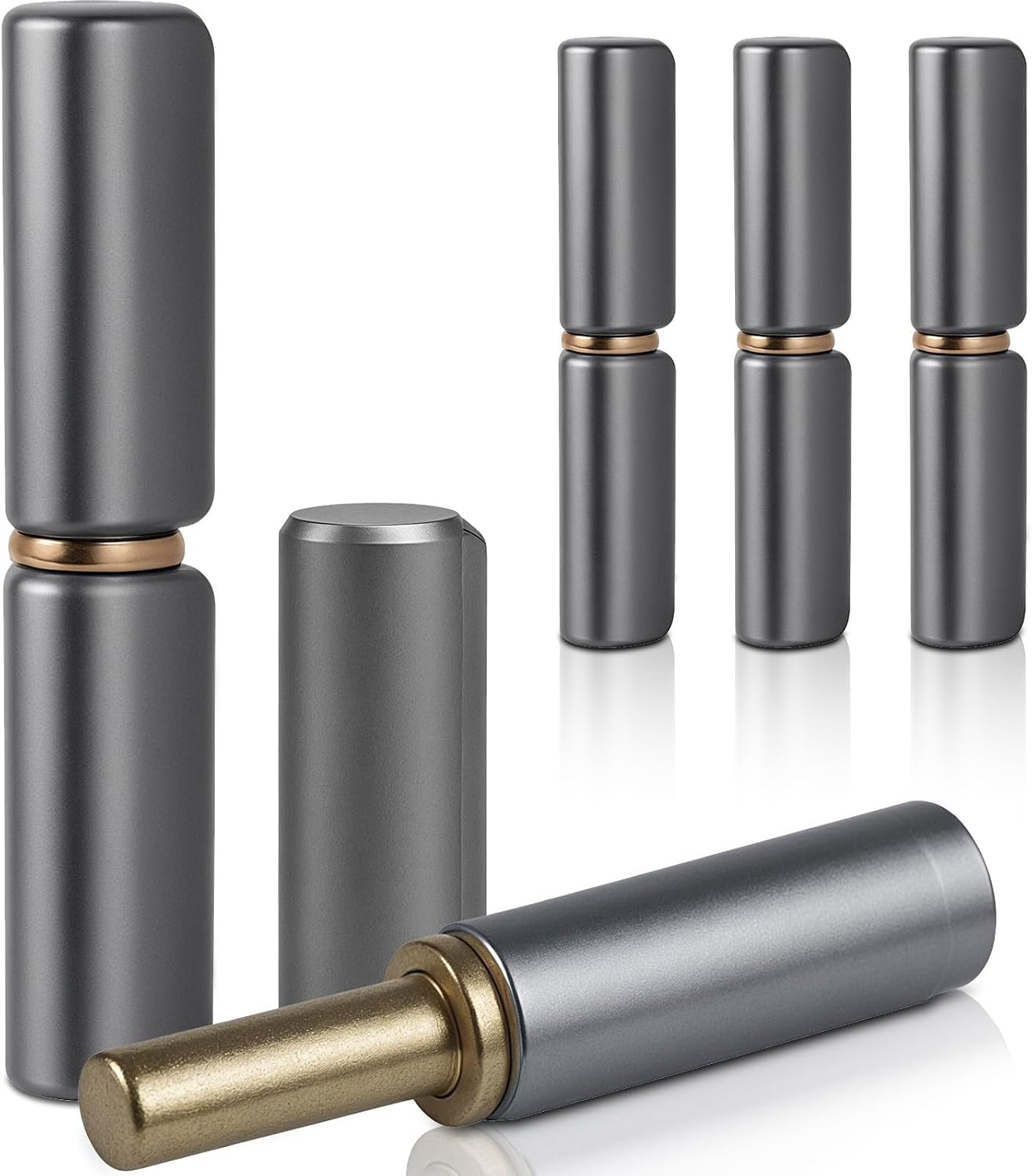 Weldable Hinges, 4PCS Weld on Hinges Heavy Duty, Carbon Steel Weldables Barrel H
