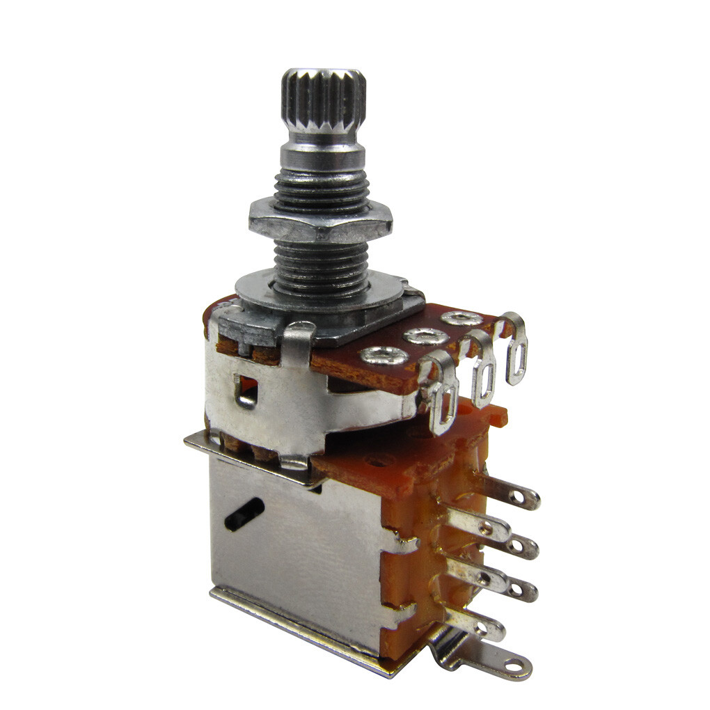 FLEOR FLEOR 2PCS B250K Push Pull Potentiometers Volume Tone Long Split Shaft