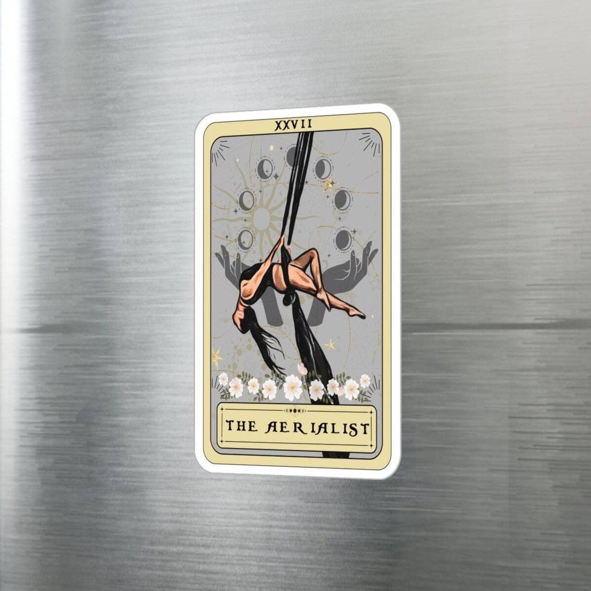 Aerialist Tarot Card Sticker - Waterproof Vinyl Aerial Dance Decal 3x4