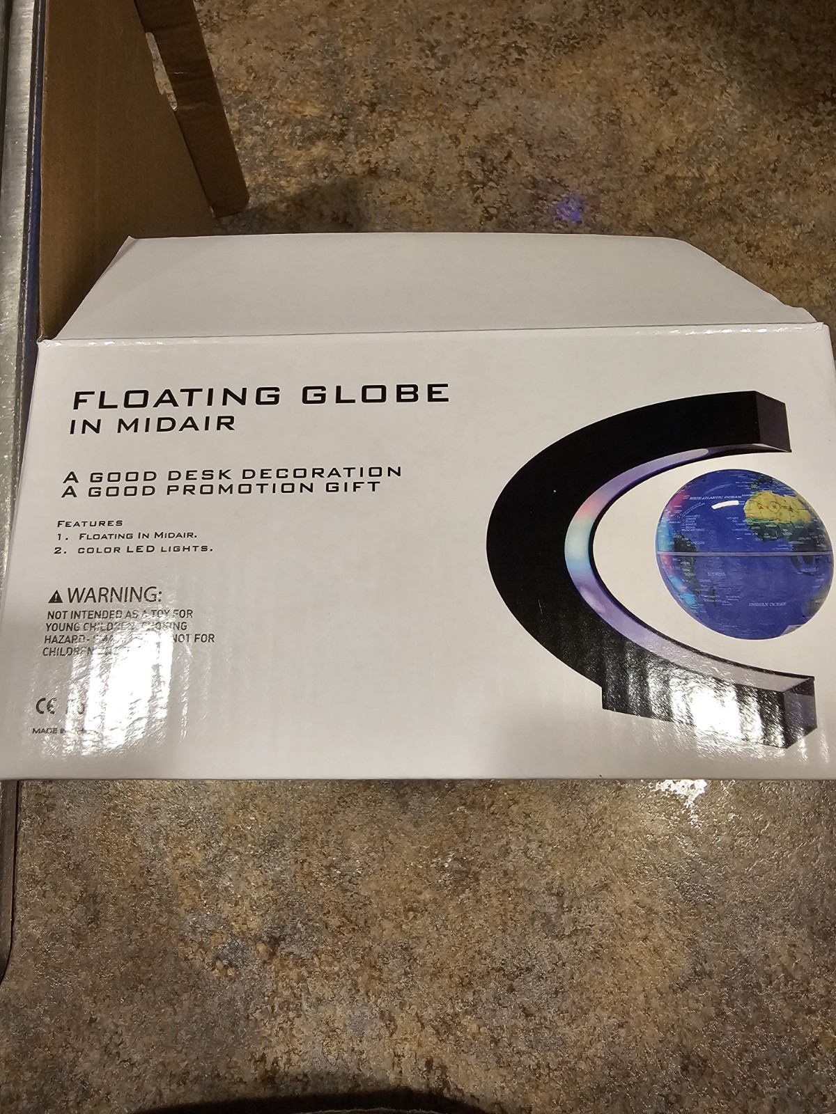 Magnetic Levitating Floating Globe with LED Lights, Cool Gadgets C Frame Globe