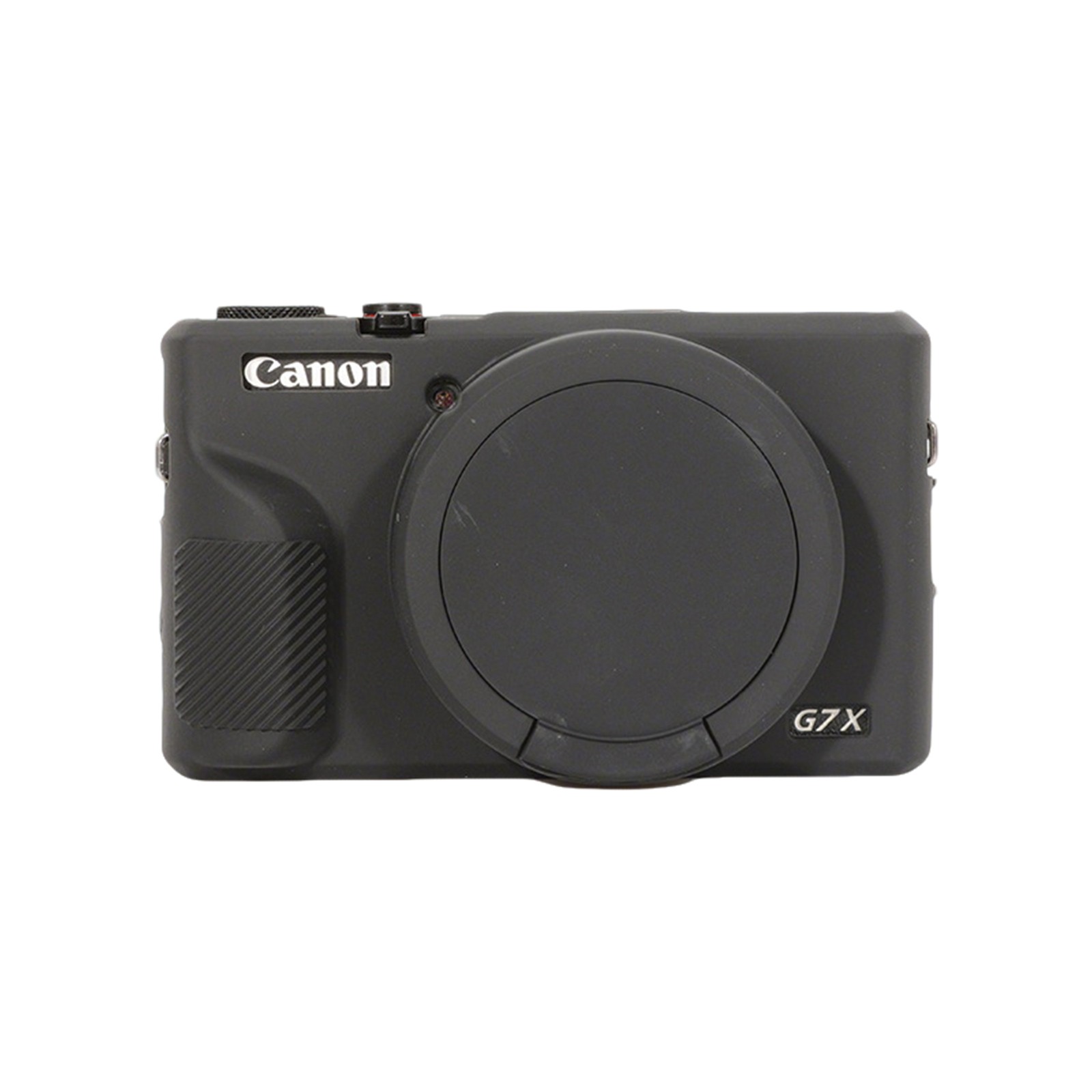 Black Soft Silicone Camera Skin Protective Cover for Canon G7X MarkII/MarkIII