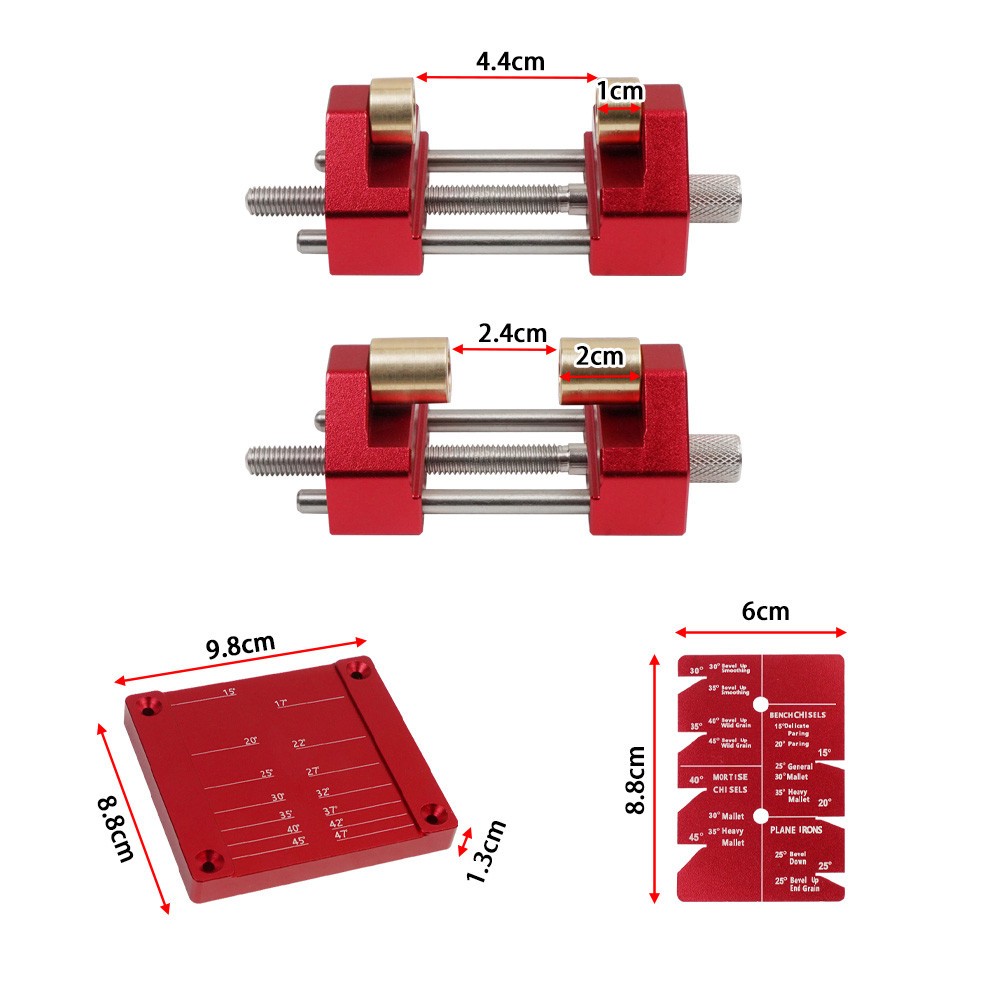 Precise Chisel Sharpening Jig Kit, Honing Guide System for Woodworking Chisels✨