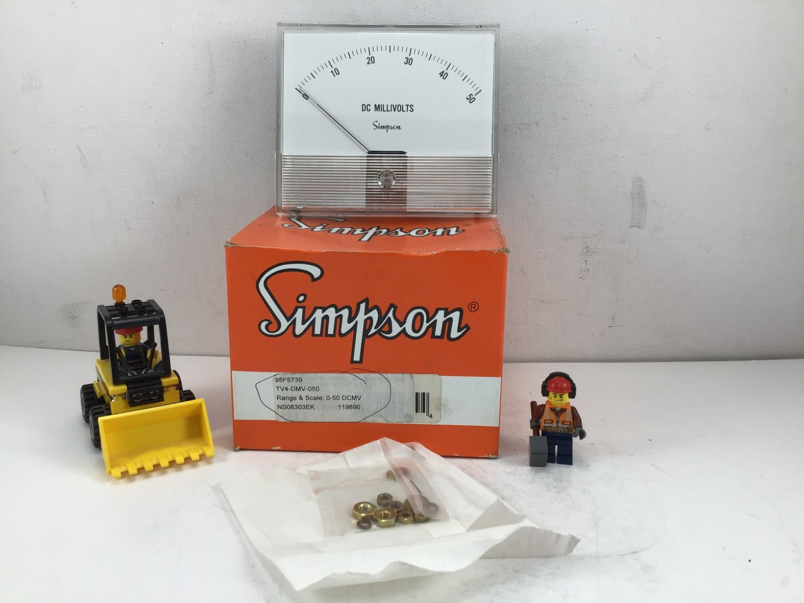 TV4-DMV-050 - SIMPSON - 0-50 DC MILLIVOLTS - PANEL METER - **NEW OLD STOCK!!**