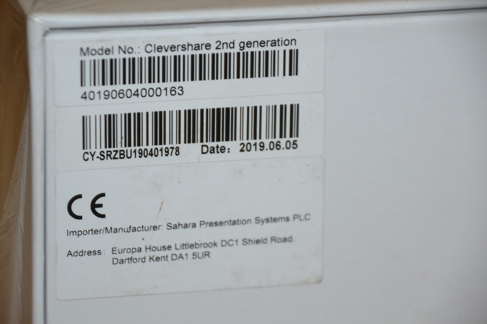 Clevershare 2nd Generation Transmitter & Receiver 1541052 CleverTouch Plus / Pro
