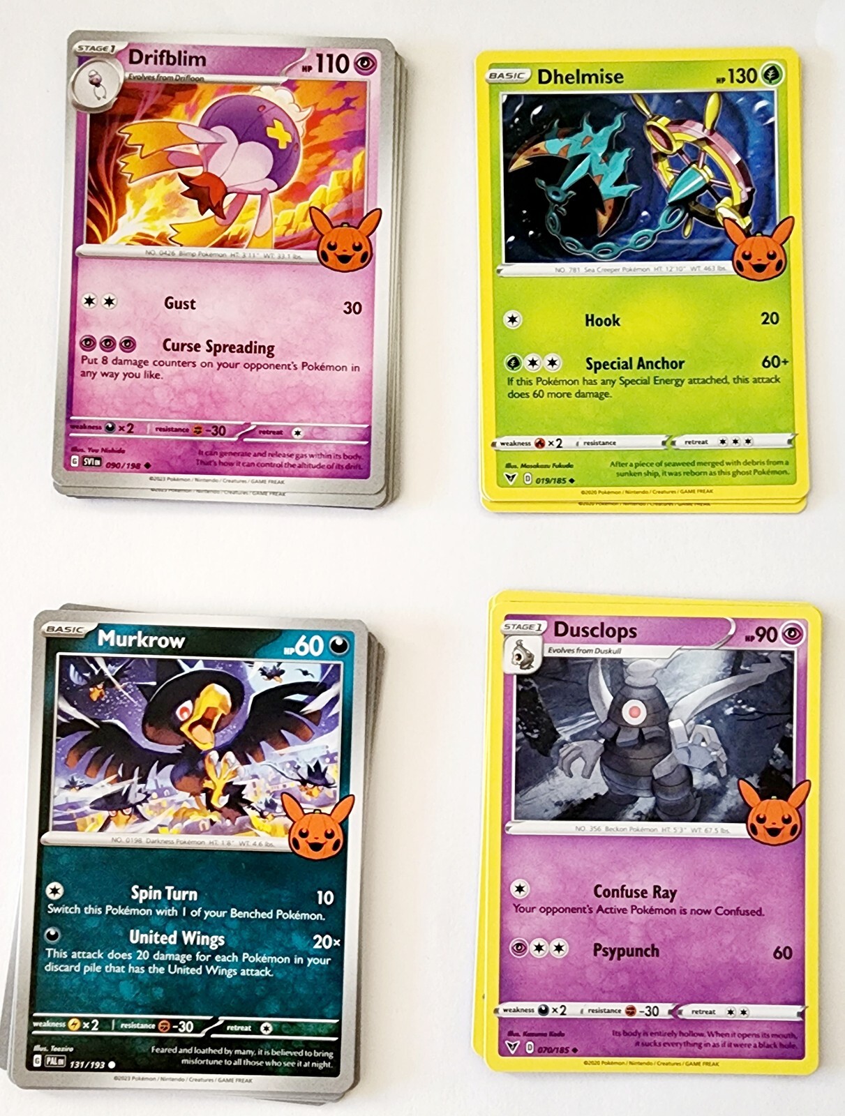 Pokemon 2023 Halloween Trick or Trade Cards W/ Holos You Pick!