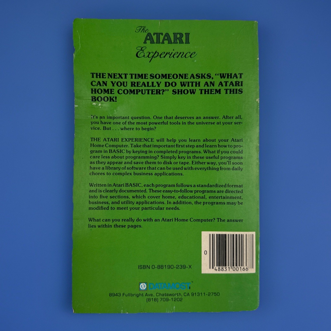 1983 The Atari Experience for Atari 400/800, etc. Datamost RARE Book