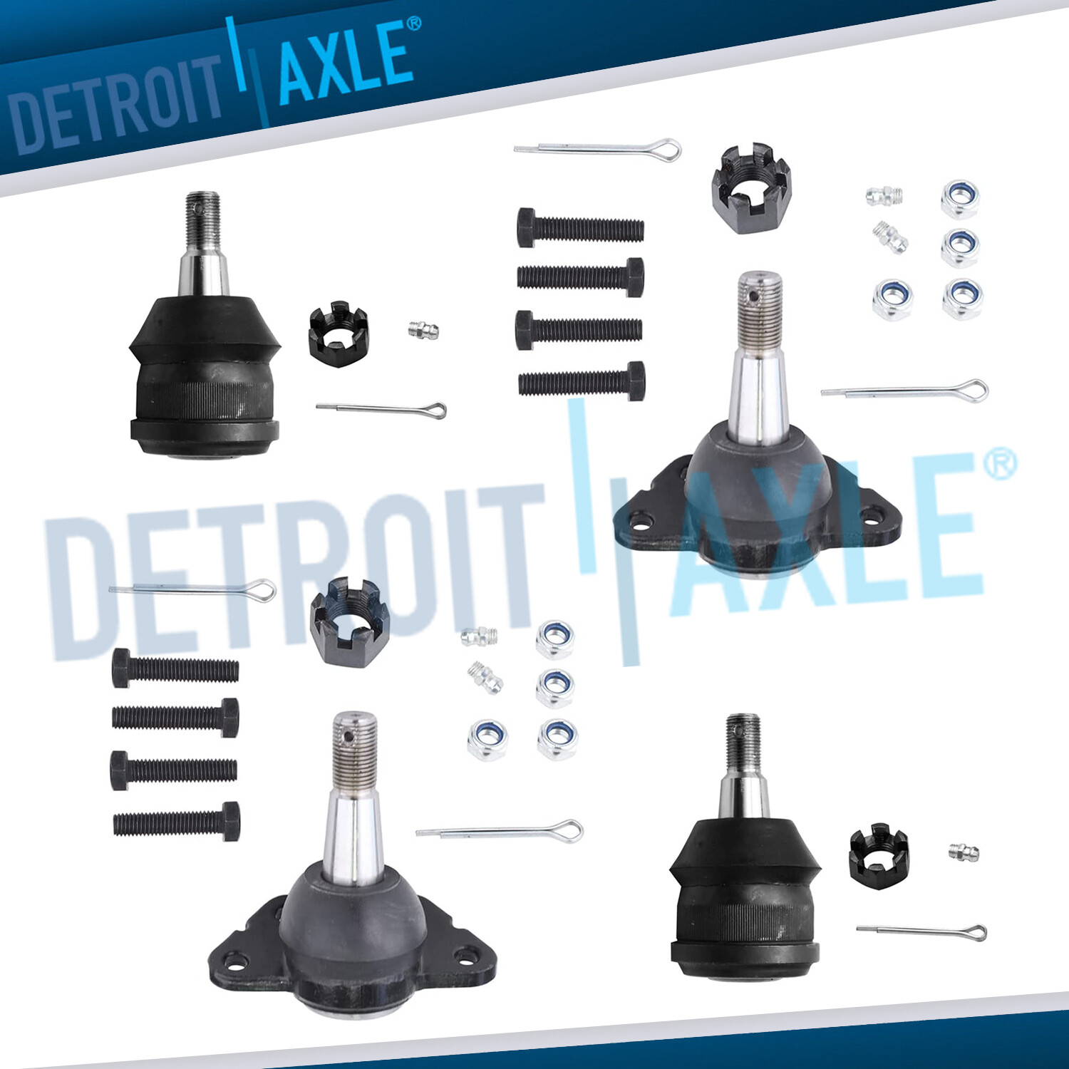 Front Left Right Lower Upper Ball Joints for Chevy Tahoe GMC Yukon C2500 C3500
