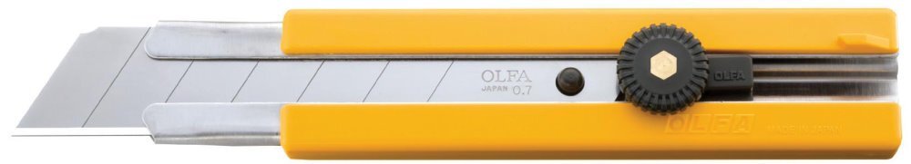 OLFA 25mm Utility Knife with Heavy Duty Snap Off Blade and Ratchet Lock
