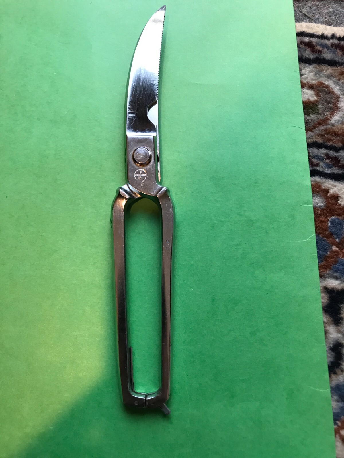Vintage Unimart Shears Serrated Scissors 10 1/4" Hot Drop Forged Steel Italy