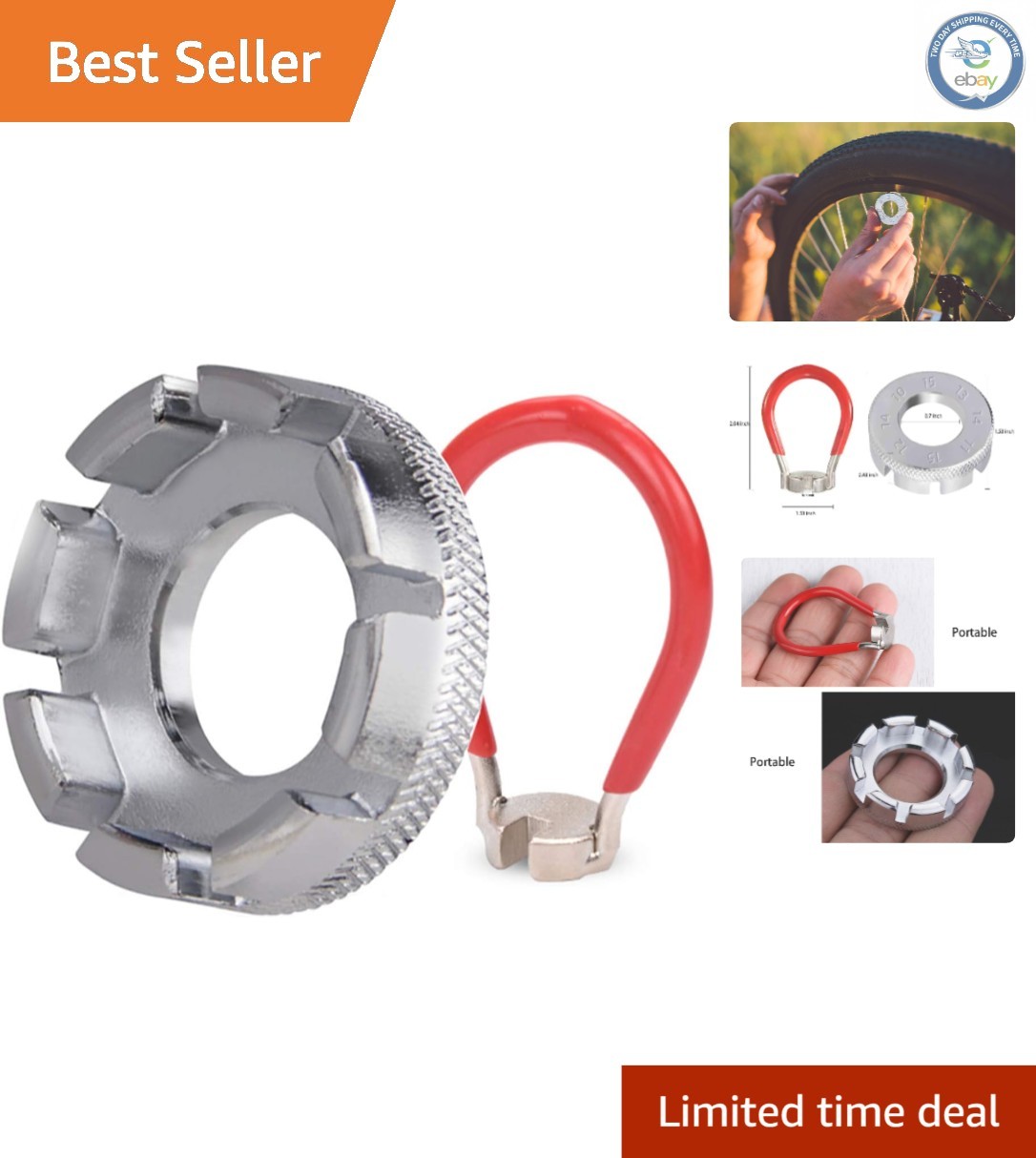 Portable Bike Spoke Wrenches - Durable Alloy Steel Tools for Easy Adjustments