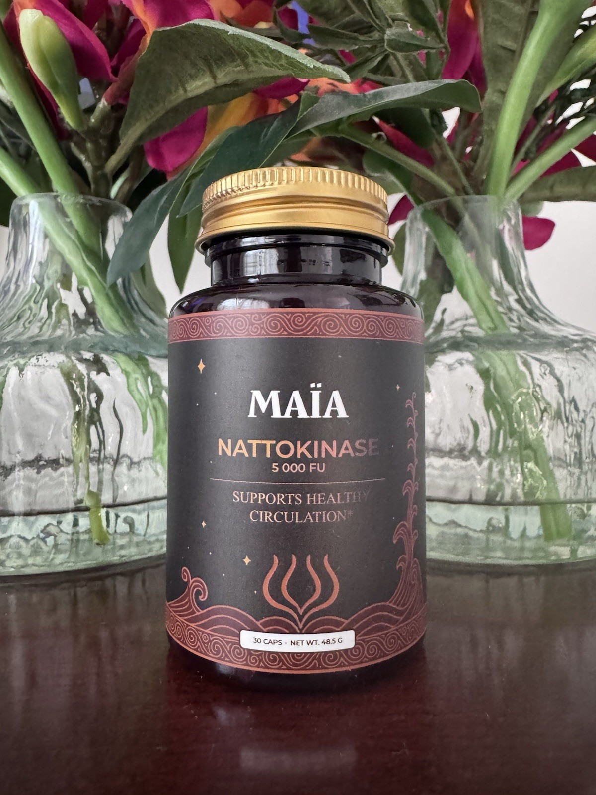 Maia Nattokinase 5000 FU Heart Health Circulation Plant Capsules 30 Count
