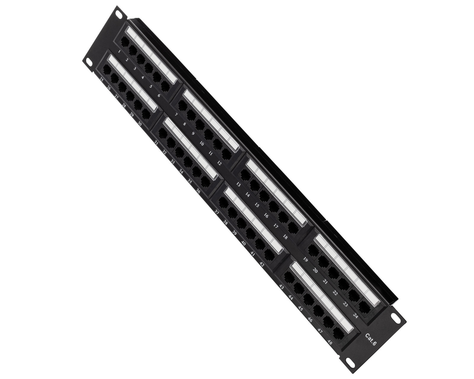 Network Patch Panel 48 Port 2U Ethernet Rack 110 Type Panel