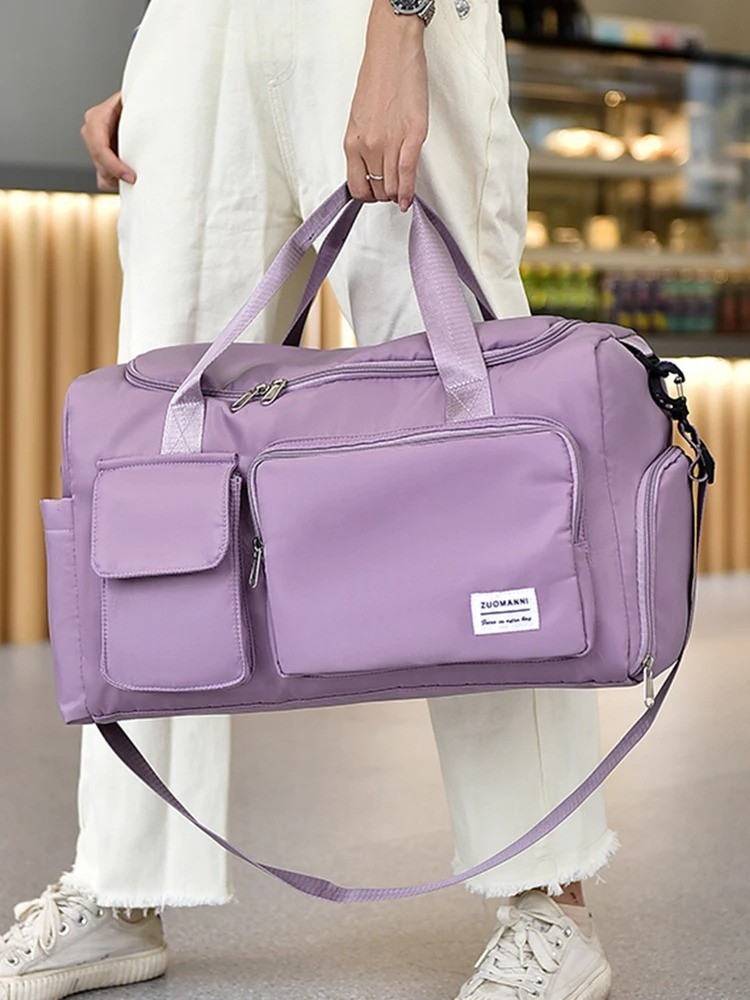 Large Capacity Travel Duffle Bag Weekender Overnight Handbag with Shoe
