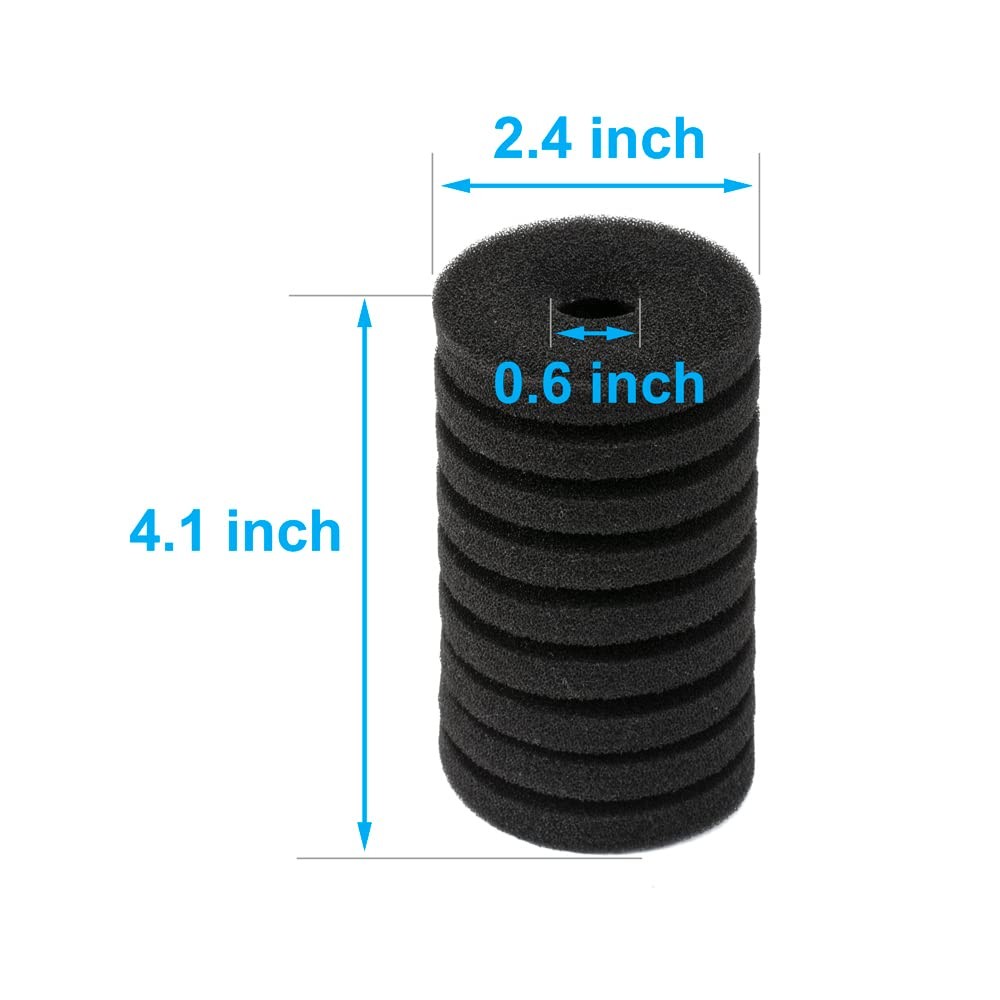 DaToo Aquarium Pre-Filter Sponge 4 Pack Replacement Sponge(DT-200A)