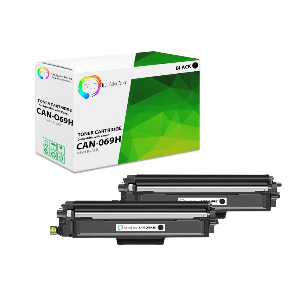 2PK TCT Premium 069H Black HY for Compatible Canon MF751Cdw Toner Cartridge