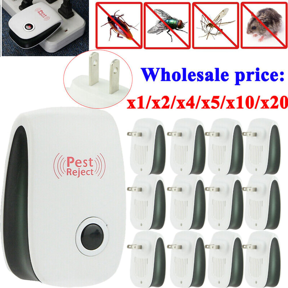 Lot Ultrasonic Pest Repeller Control Electronic Repellent Mice Rat Pest Reject