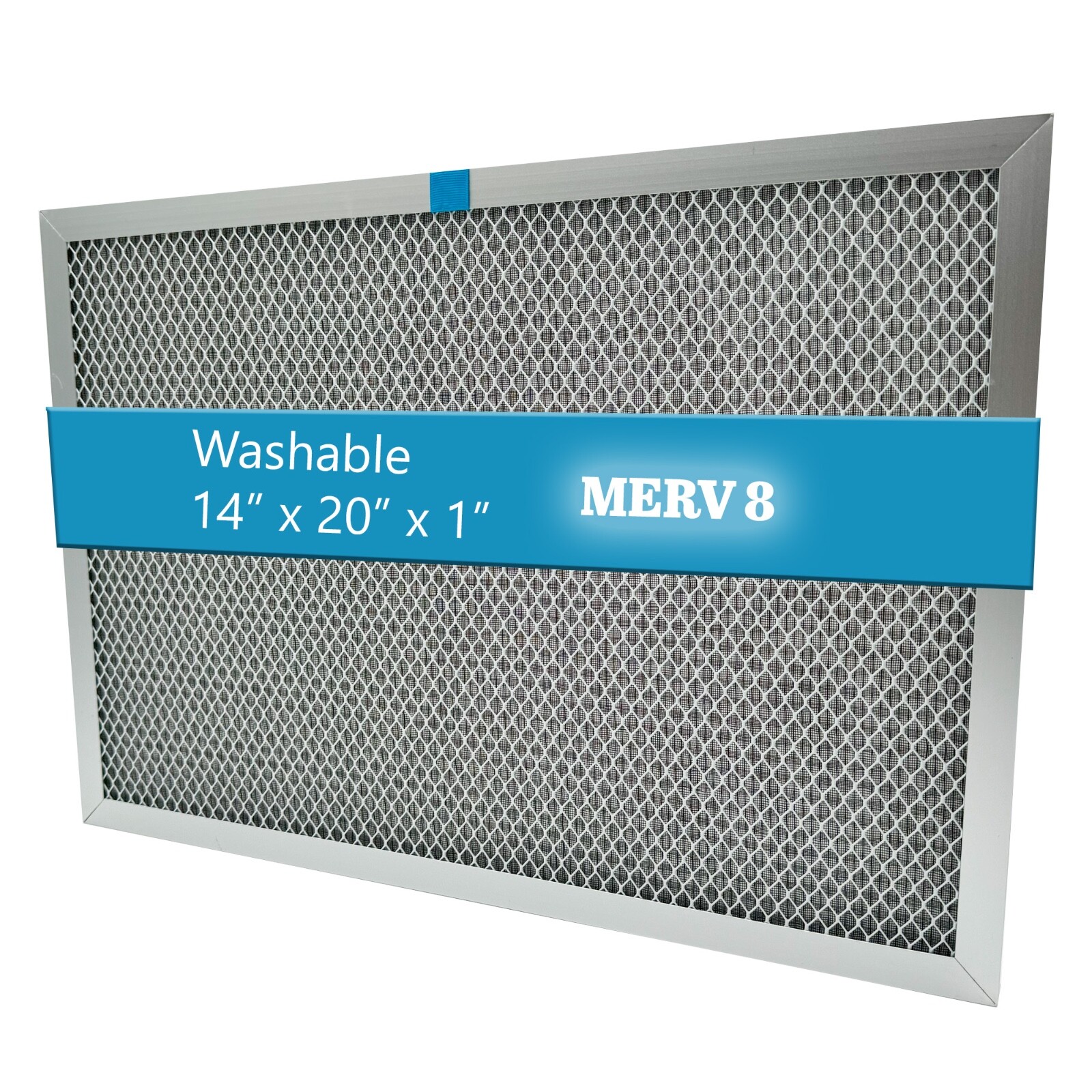 wioAIR Washable Furnace AC Air Filter, MERV 8, (14"x20"x1")