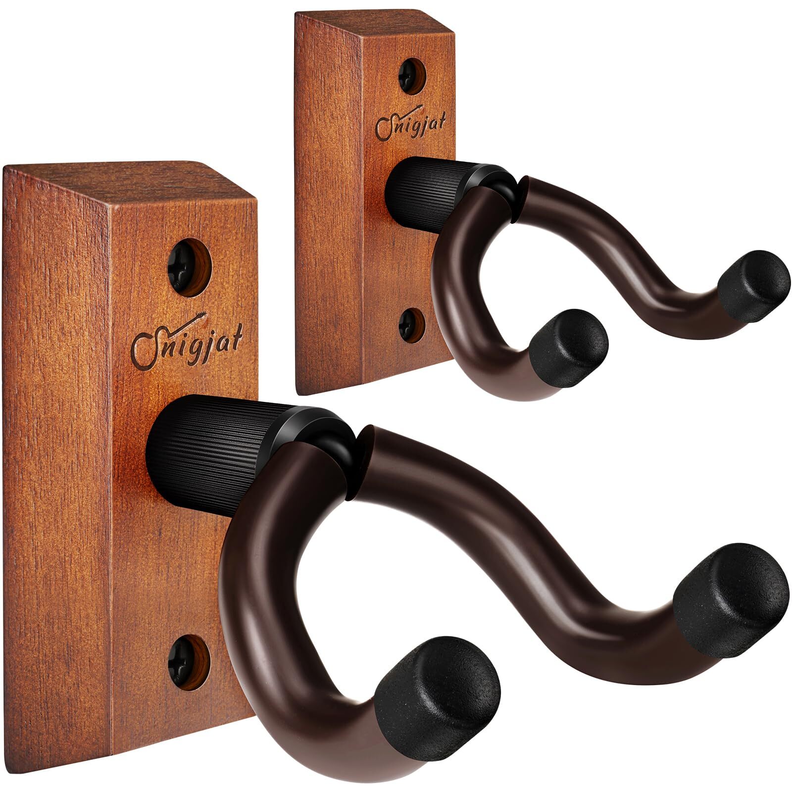Guitar Wall Mount, 2 Pack Guitar Wall Hanger, Guitar Hanger Wall Hook Ho
