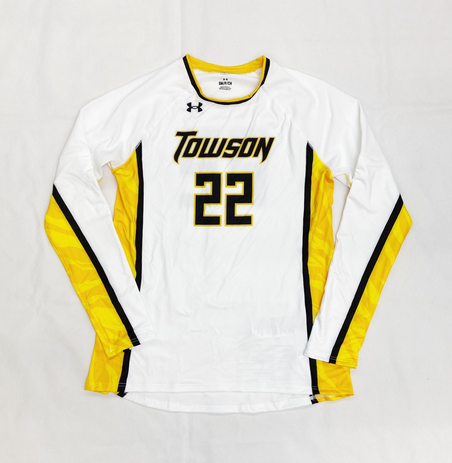 Under Armour Towson Tigers Long Sleeve Jersey Women's S White Shirt