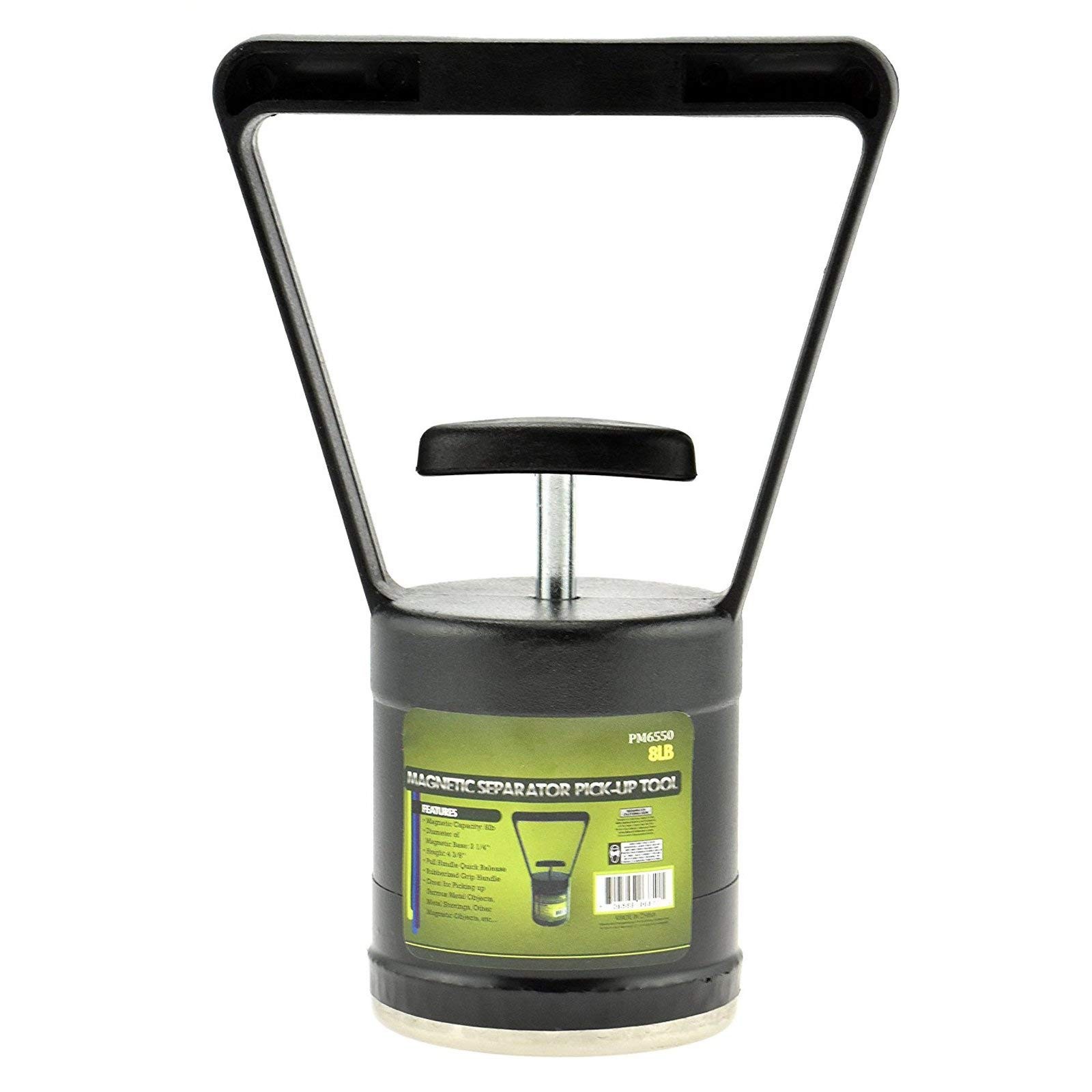 ASR Outdoor Gold Panning Portable Compact 8lb Magnetic Pickup Small, Black