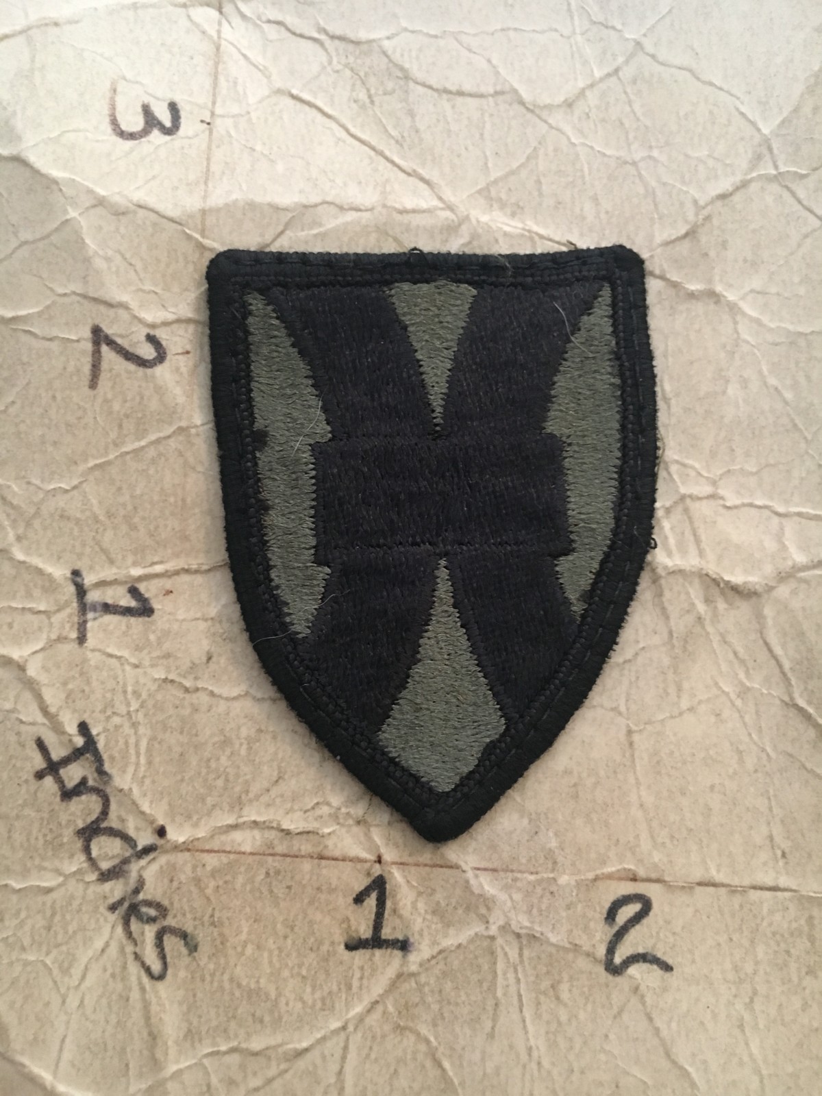 US Army 22nd Sustainment Command m/e subdued patch 10/9/25