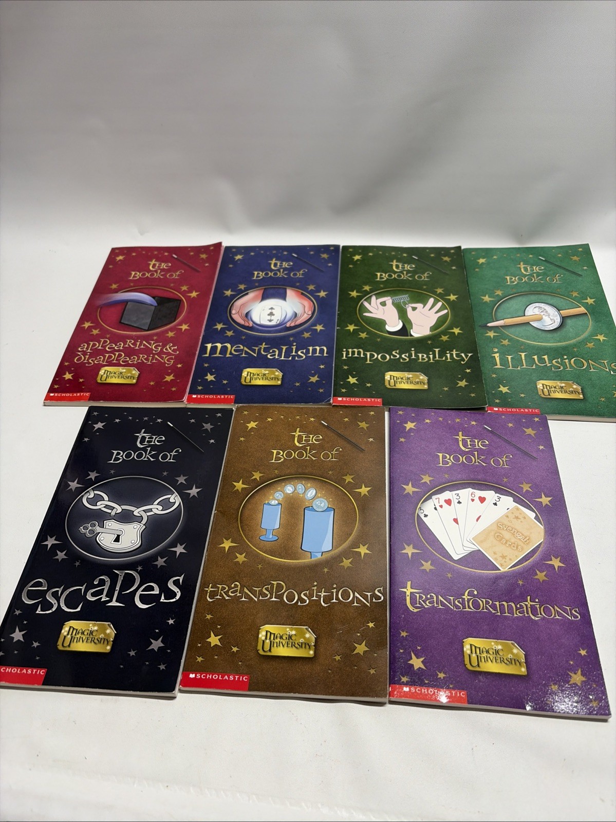 Lot Of 7 Scholastic Magic University Books