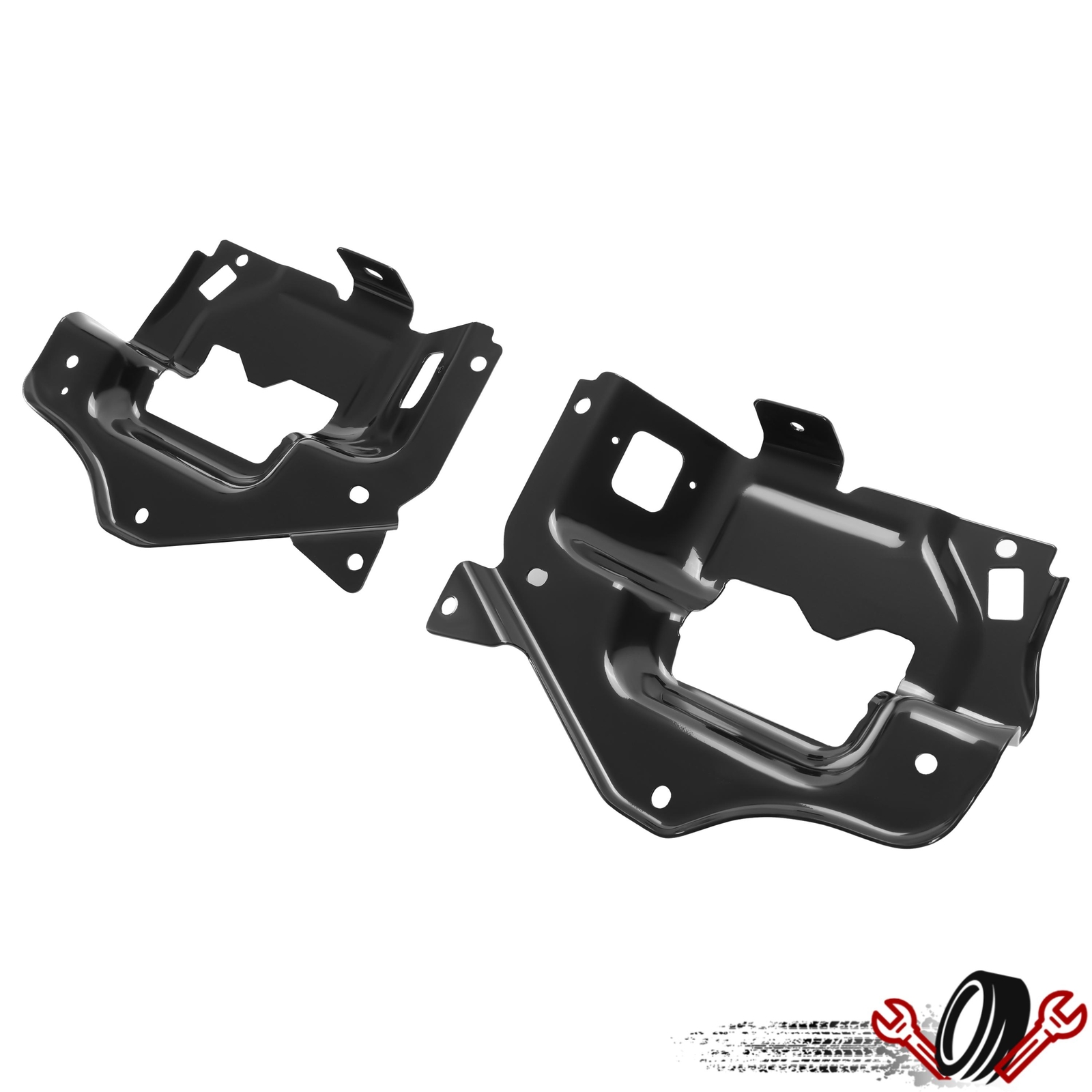 Left & Right Front Inner Bumper Bracket Support For Chevy Silverado 1500 2014-15