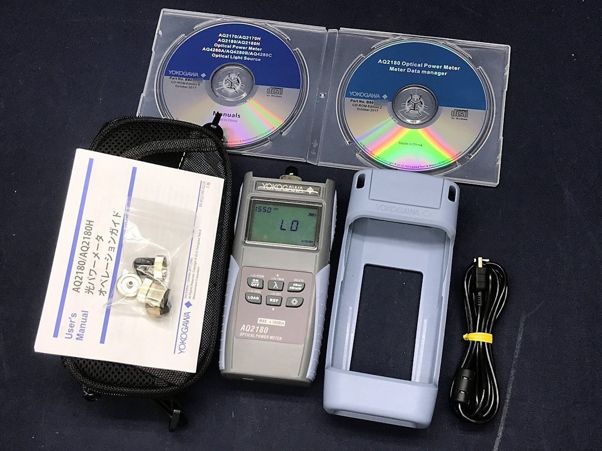 YOKOGAWA AQ2180 Handheld Optical Power Meter 850-1650nm FTTH Fiber Tester