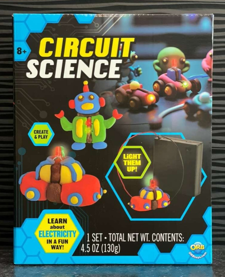 Circuit Science Kit Conductive Clay Electronics STEM Toy w/ LEDs Ages 8+