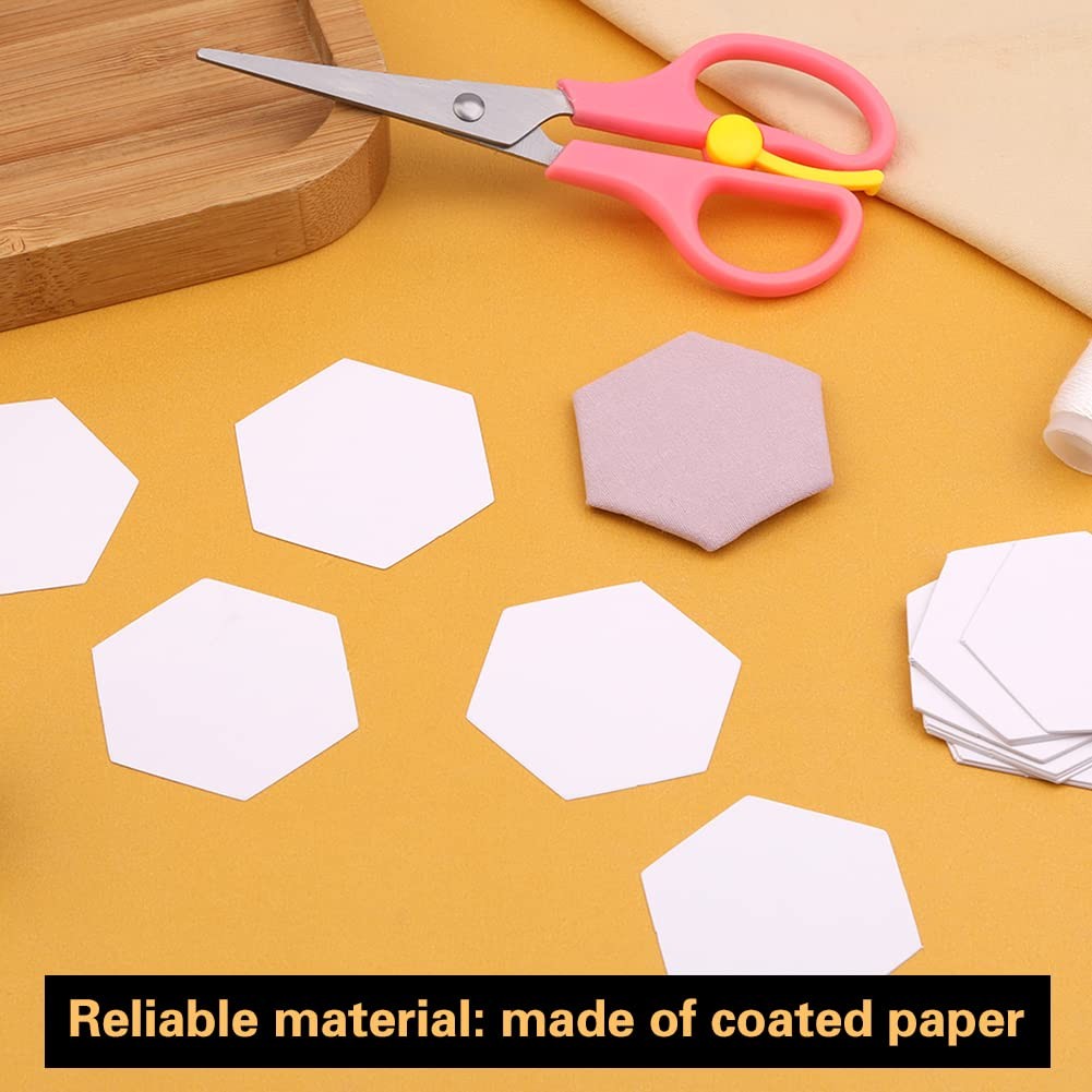 100 Count Paper Piecing Shapes Hexagon 100 1-inch