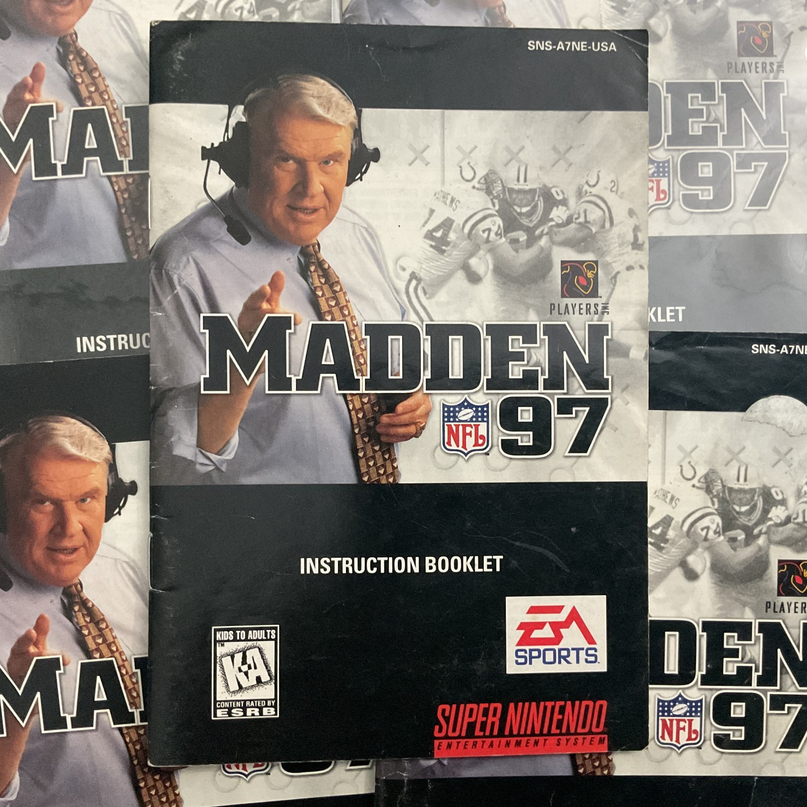 Madden NFL 97 SNES Super Nintendo Instruction Manual Only