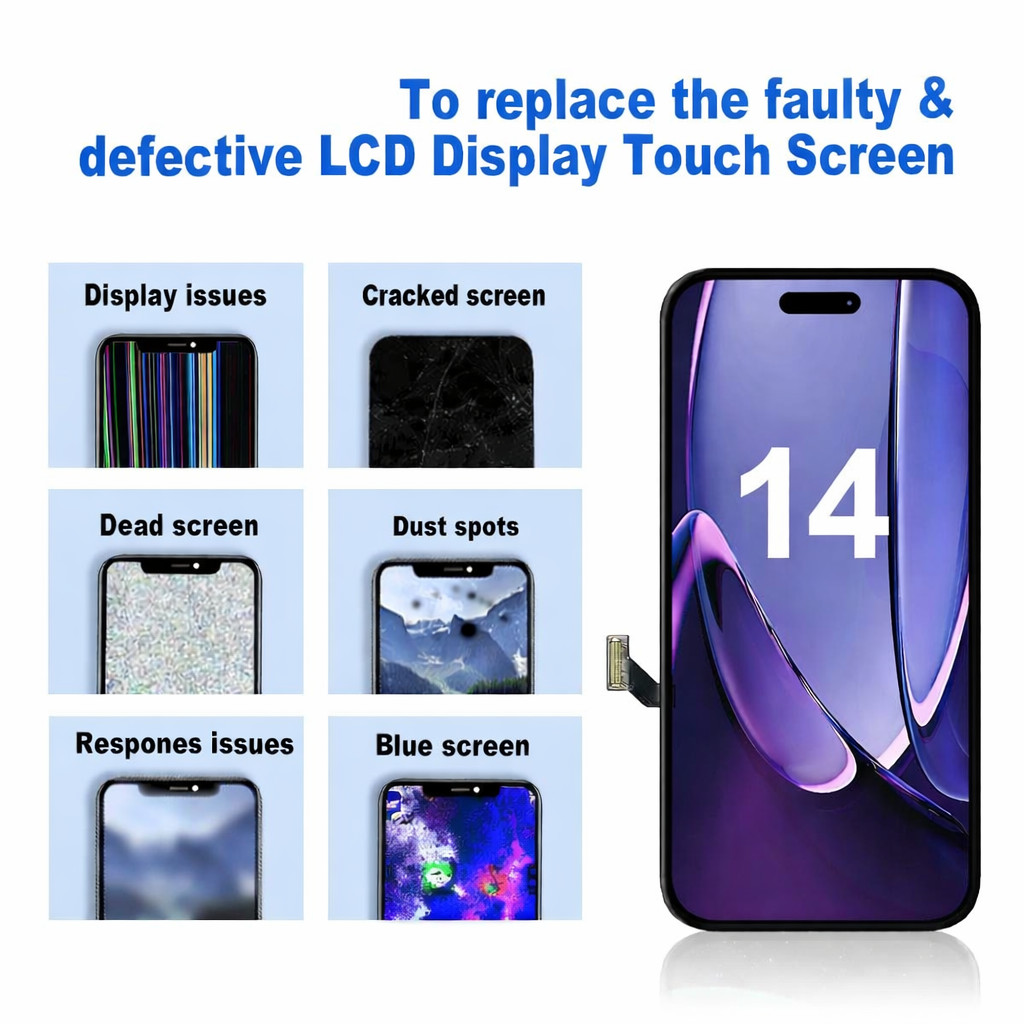 For iPhone 14 LCD Display Touch Screen Assembly Digitizer Replacement Frame Tool