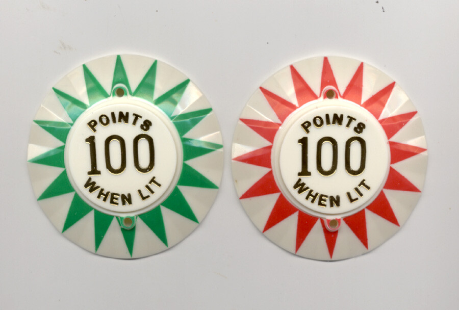 Bally RO GO Pinball Machine POP BUMPER CAP SET