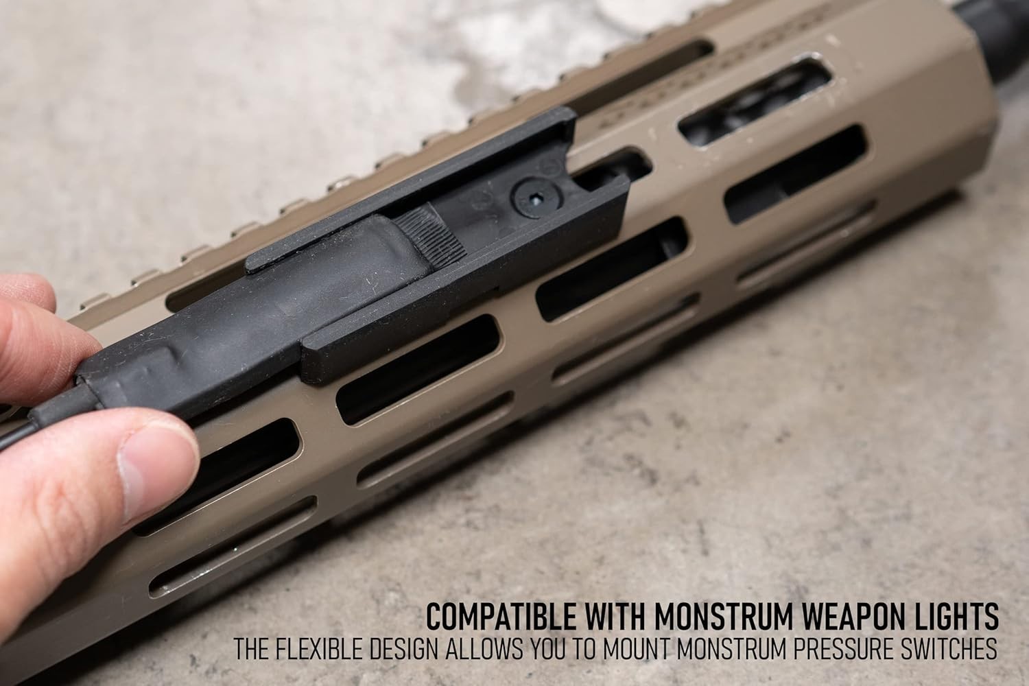 M-LOK Weapon Light Pressure Switch Mount