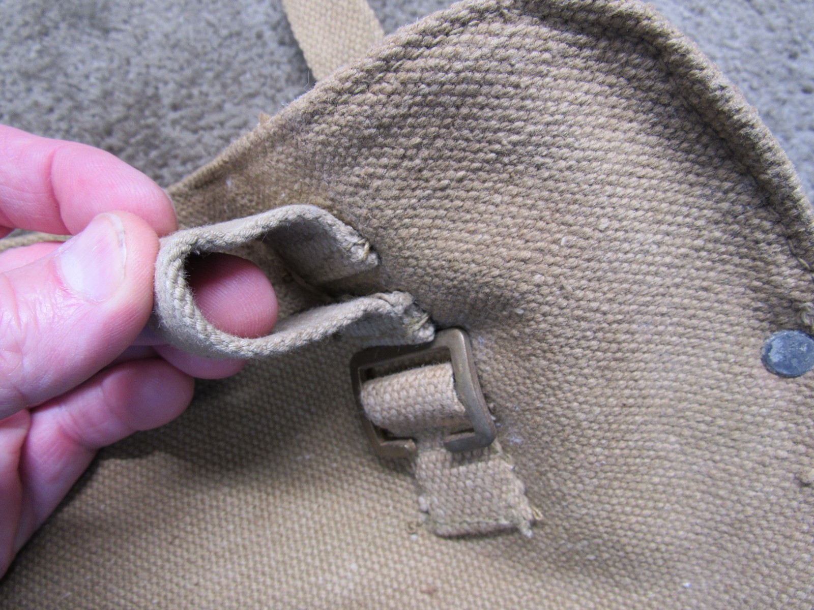 British Post WW2 Shovel Cover P37 Entrenching Tool Case Broad Arrow Pattern 1937