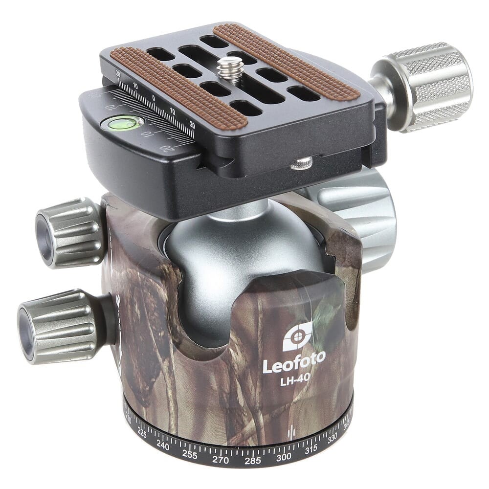 Leofoto LH-40 Camo Ball Head with QP-70N QR Plate & Case (LH-40-QP-70N-CAMO)