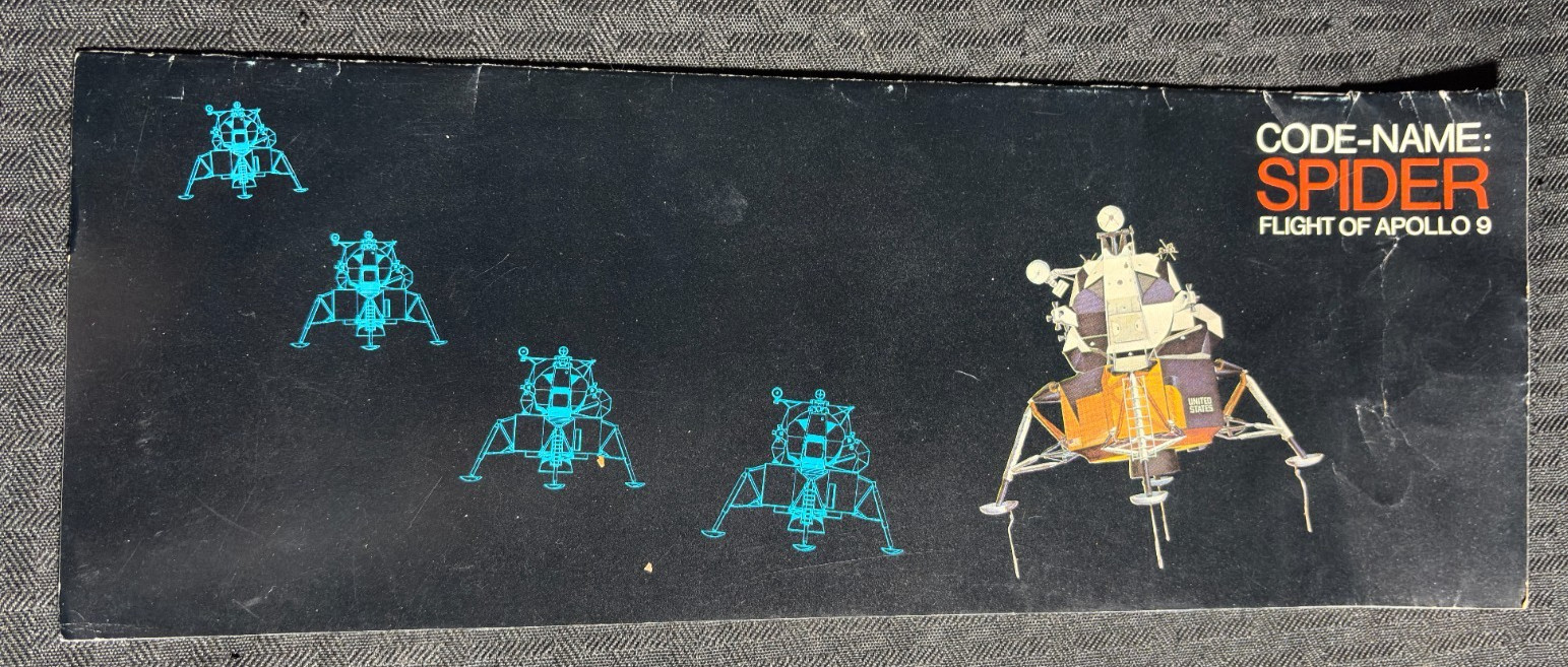 1969 NASA Code-Name Spider Flight of Apollo 9 Booklet EP-68 G/VG 3.0