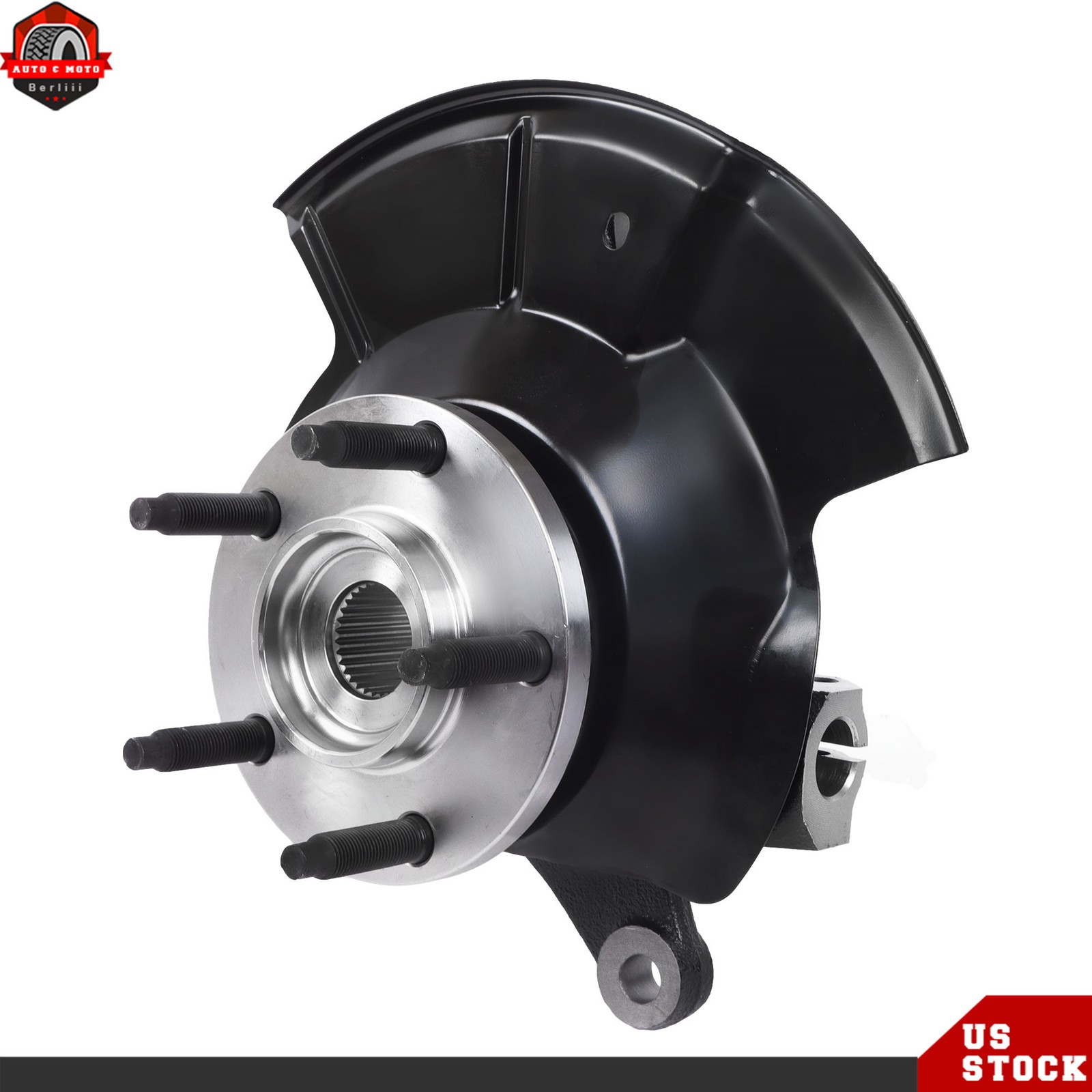 For Ford Edge 2007-2010 Pair Front Wheel Hub Bearing Steering Knuckle Assembly