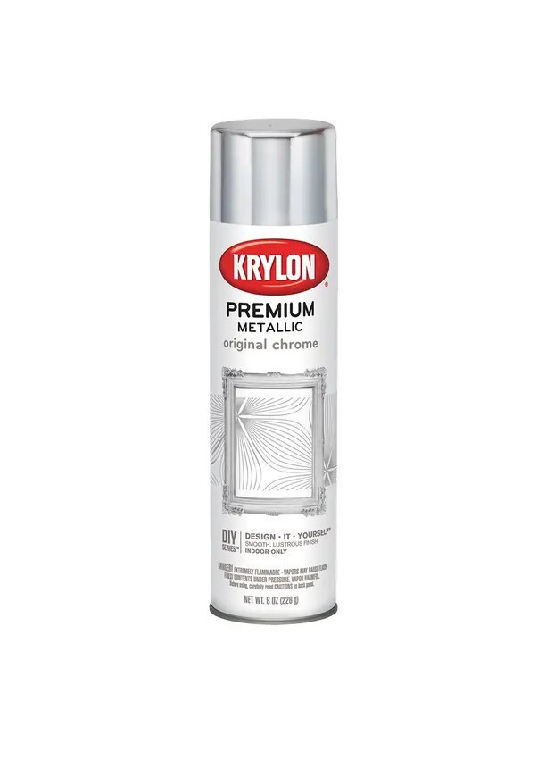 Krylon Original Chrome Premium Metallic  Aerosol Spray Paint 8oz can