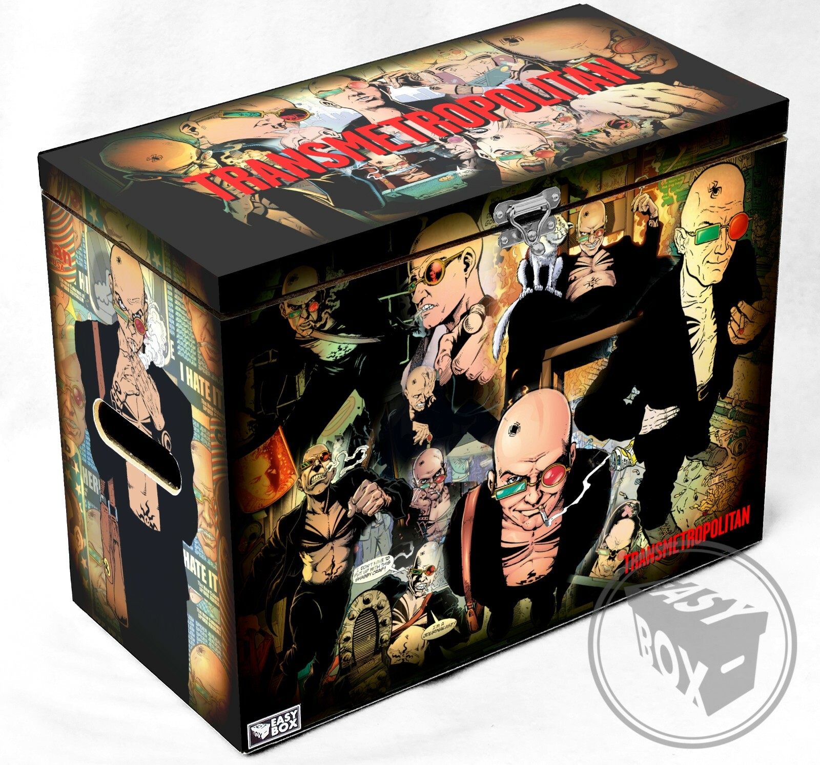 Transmetropolitan - Large Comic Book Hard Box Chest MDF