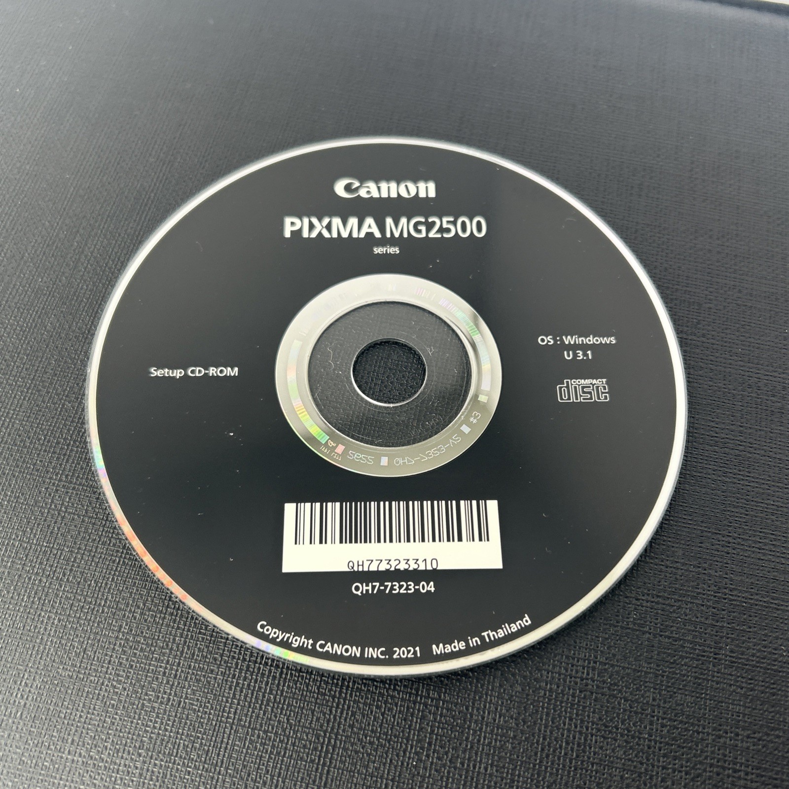 Canon PIXMA MG2500 Series Setup CD-ROM Driver Software Disc OEM K30355